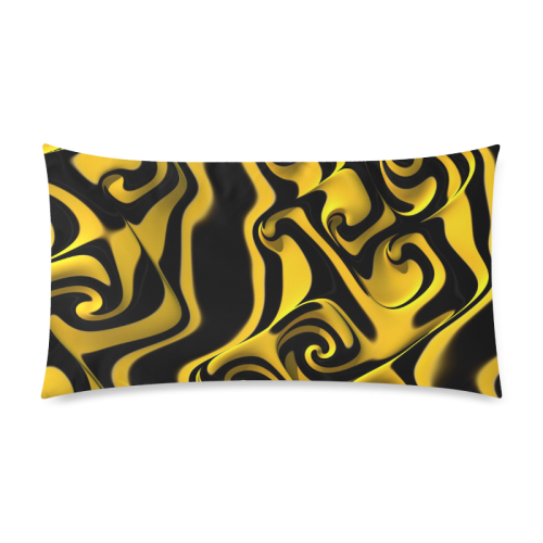 Psycho Bee Rectangle Pillow Case 20"x36"(Twin Sides)