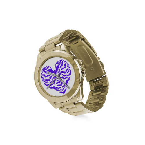 Purple heartfull of bats gilt watch Custom Gilt Watch(Model 101)