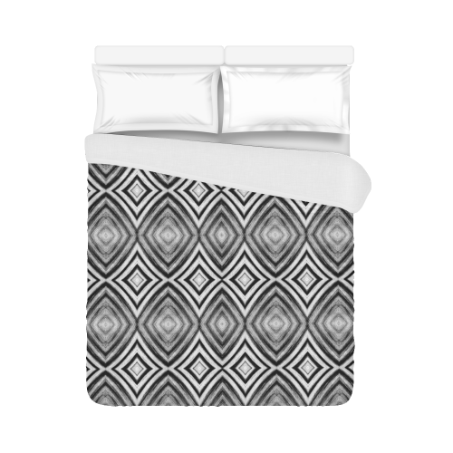 black and white diamond pattern Duvet Cover 86"x70" ( All-over-print)