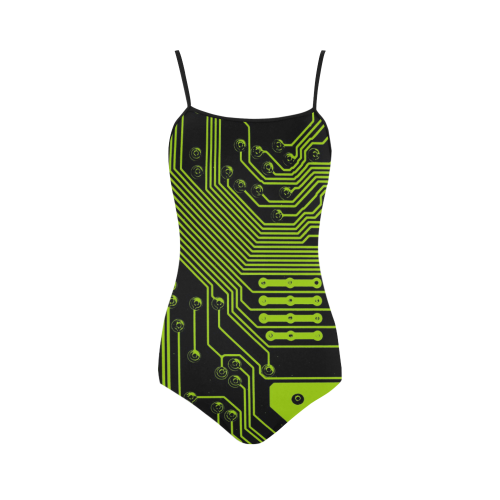 electronic circuit-board Strap Swimsuit ( Model S05)