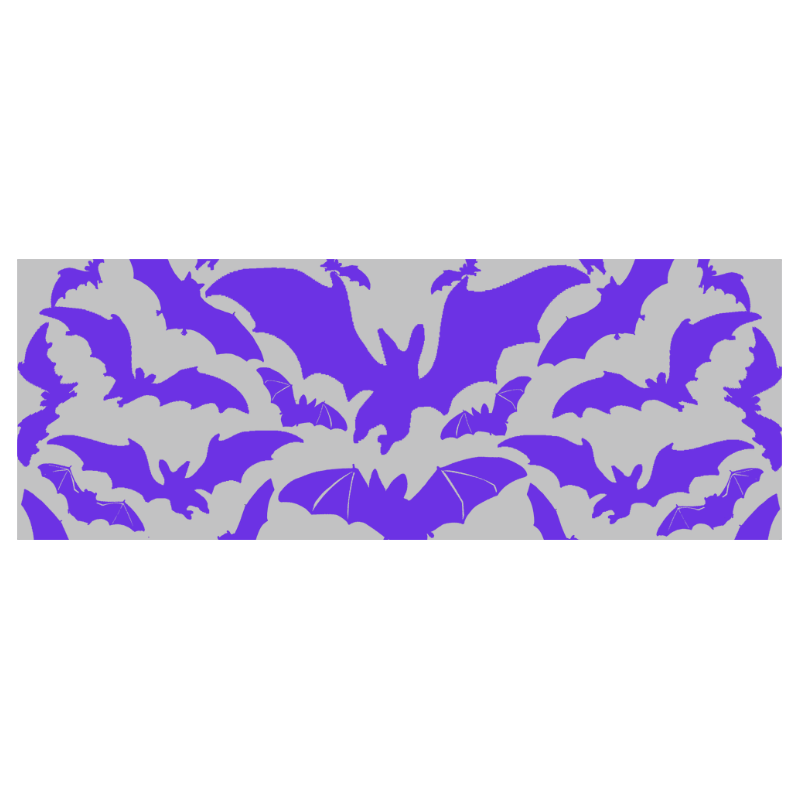 Travel Mug Purple Bats Travel Mug (Silver) (14 Oz)