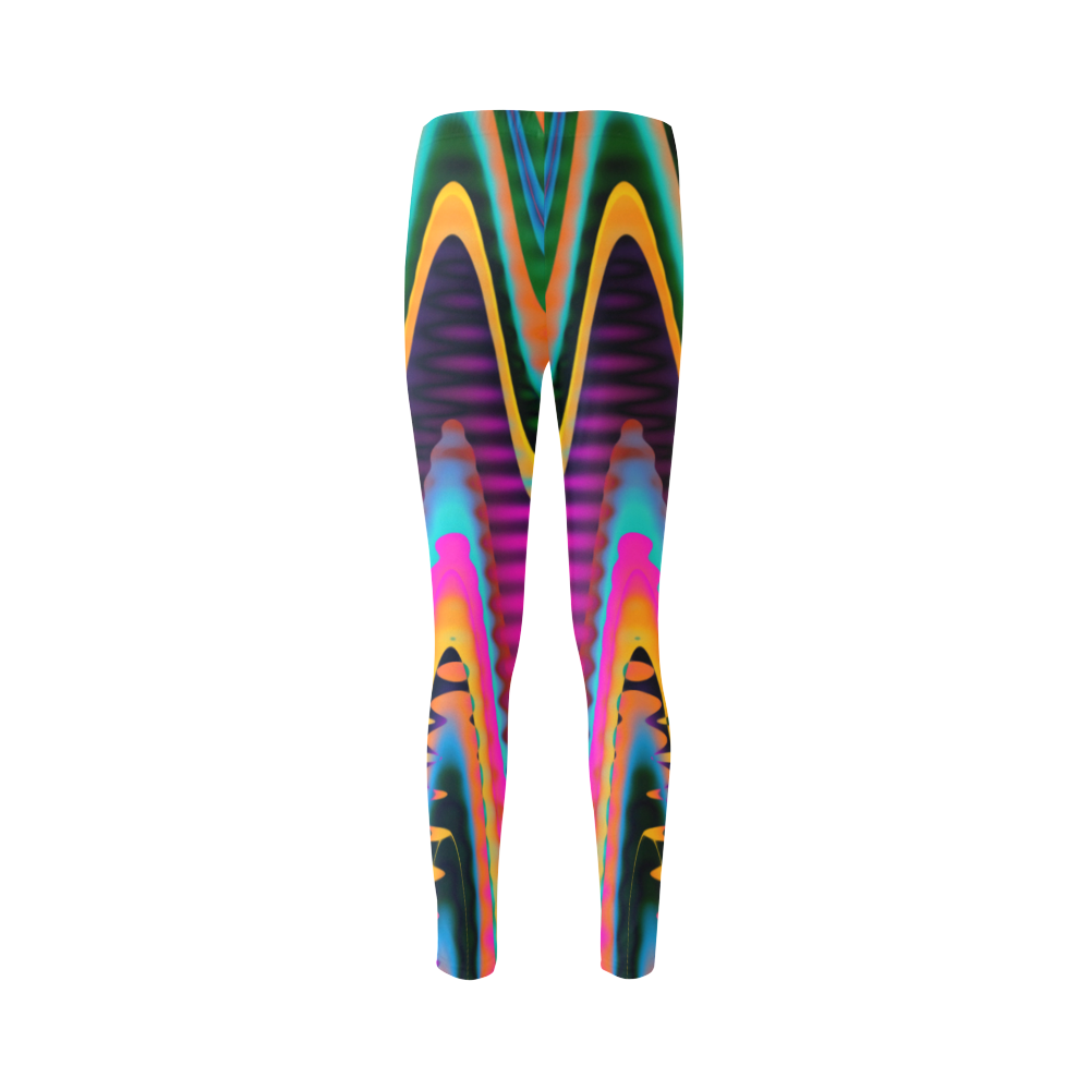 WAVES DISTORTION chevrons multicolored Cassandra Women's Leggings (Model L01)