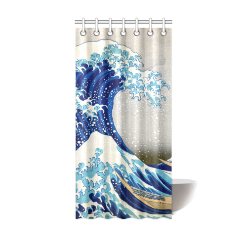 Great Wave Off Kanagawa Nature Art Shower Curtain 36"x72"
