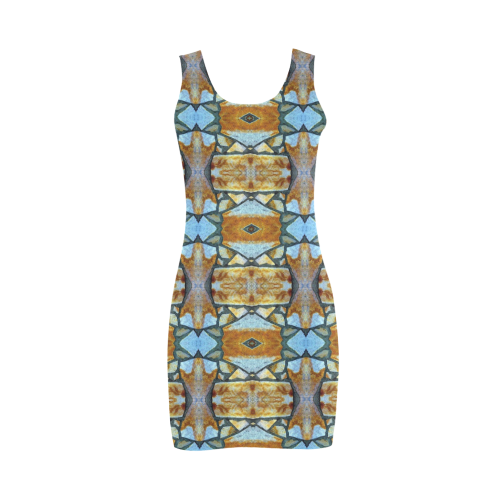 Columns Stone Pattern Medea Vest Dress (Model D06)