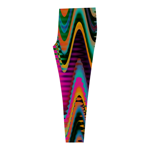 WAVES DISTORTION chevrons multicolored Cassandra Women's Leggings (Model L01)