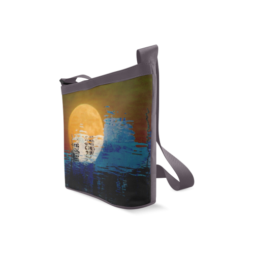 Abstract moon by Martina Webster Crossbody Bags (Model 1613)