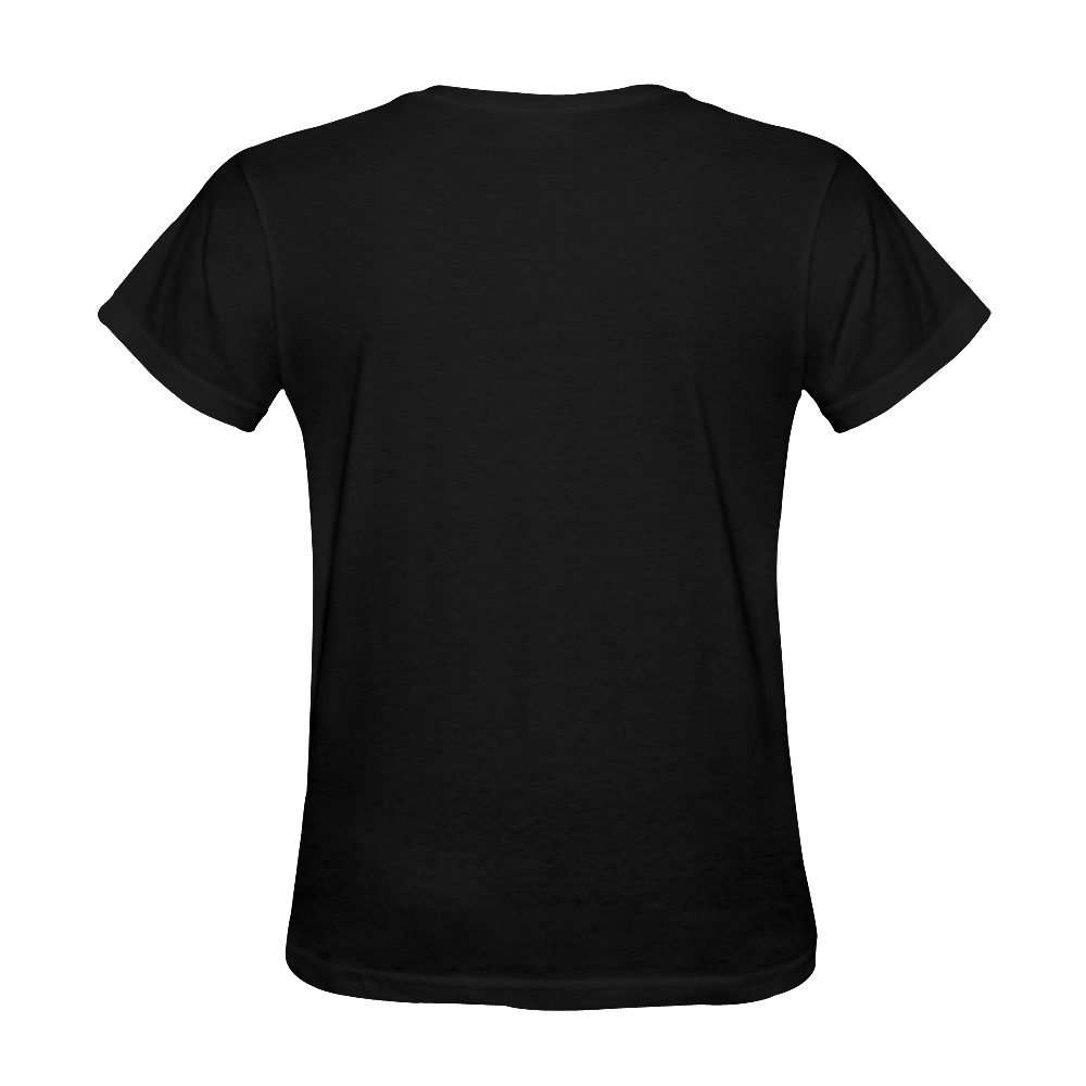 To Bee or Not... black tee by Aleta Sunny Women's T-shirt (Model T05)