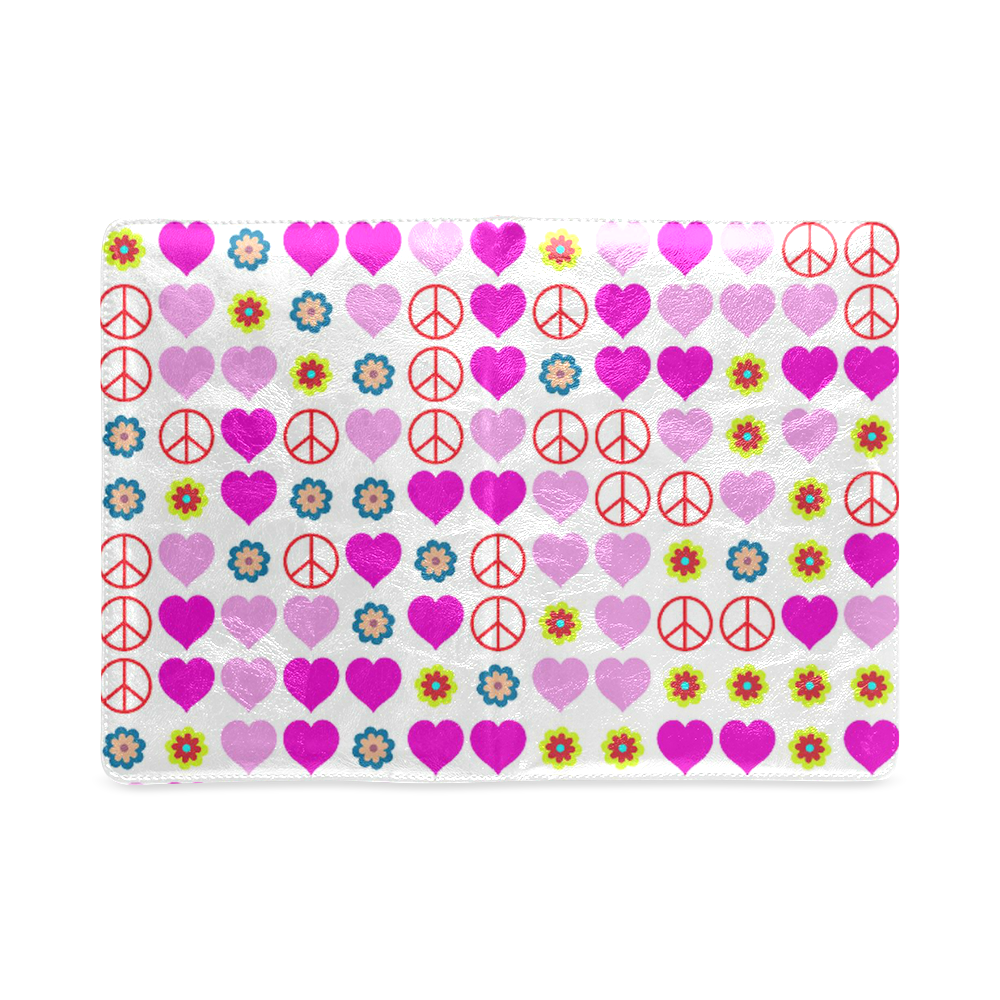 peace and love, pink Custom NoteBook A5