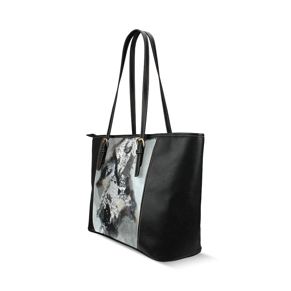 "IN MY LIFE" LEATHER TOTE Leather Tote Bag/Small (Model 1640)