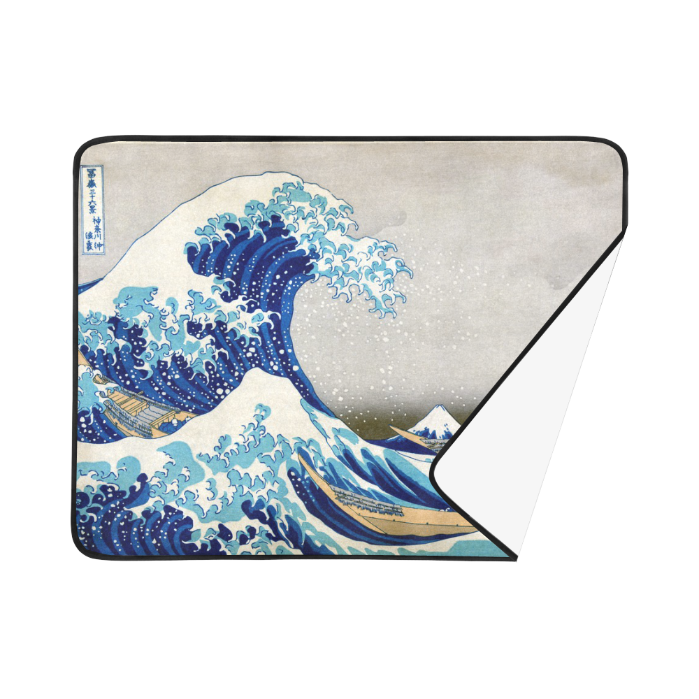 Great Wave Off Kanagawa Hokusai Beach Mat 78"x 60"