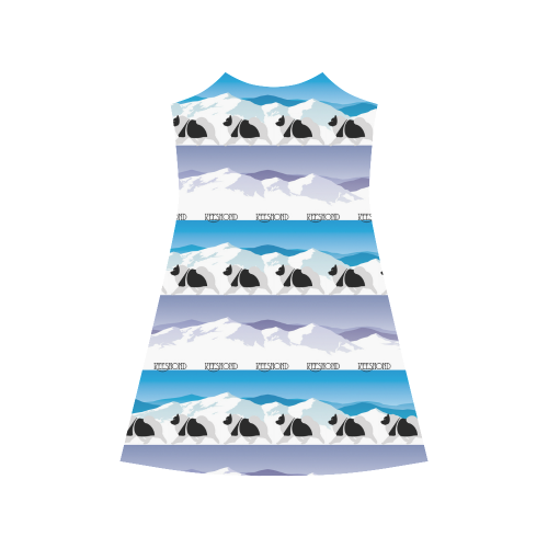 Keeshond Rockin the Rockies Alcestis Slip Dress (Model D05)