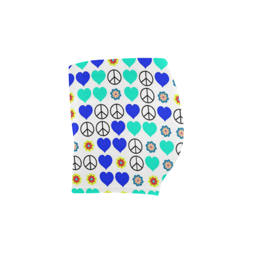 peace and love, blue Briseis Skinny Shorts (Model L04)