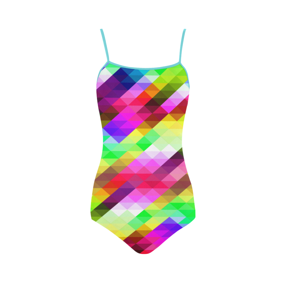 ABSTRACT FRAGMENTS Strap Swimsuit ( Model S05)