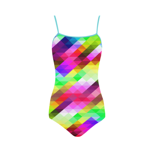ABSTRACT FRAGMENTS Strap Swimsuit ( Model S05)