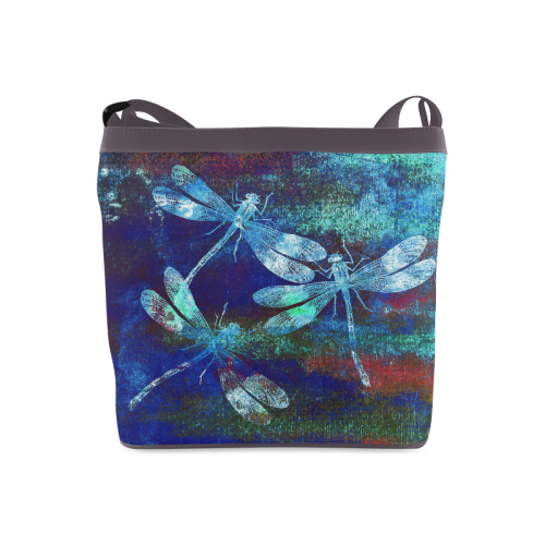 Mauritius Vintage Dragonflies Colours Y Crossbody Bags (Model 1613)