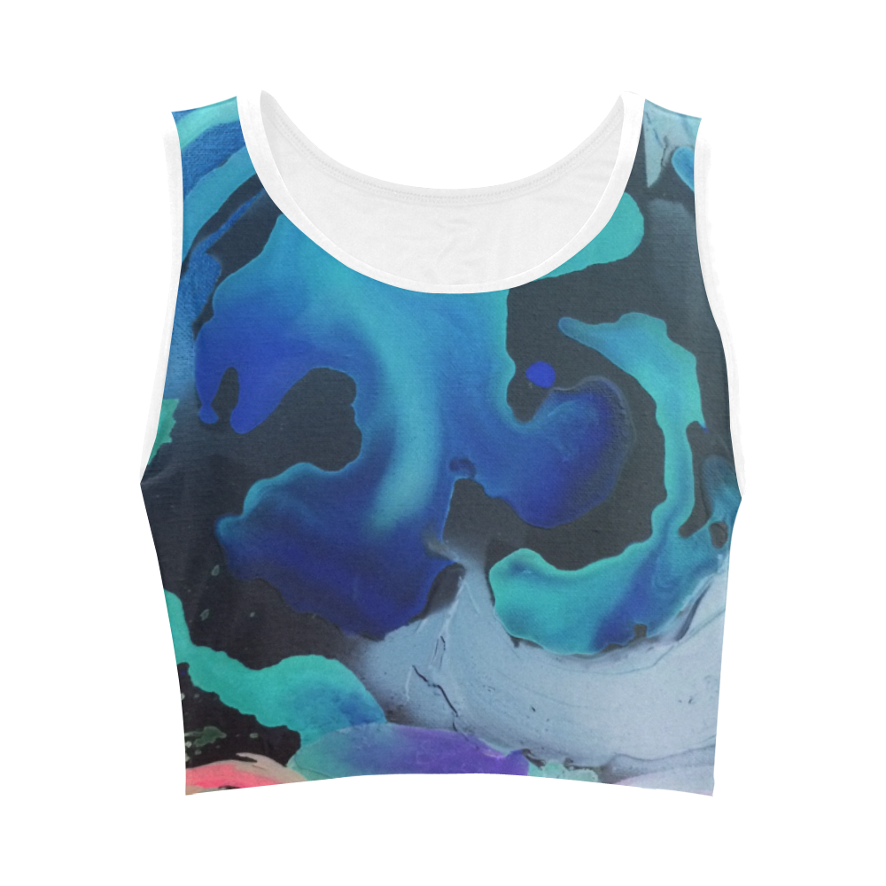 There are Mermaids Here Women's Crop Top (Model T42)