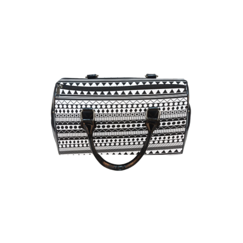 Black and White Funky Stripes by ArtformDesigns Boston Handbag (Model 1621)