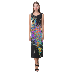 Color Big Bang by Artdream Phaedra Sleeveless Open Fork Long Dress (Model D08)