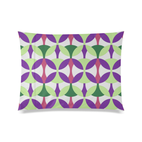 Seventies Custom Zippered Pillow Case 20"x26"(Twin Sides)