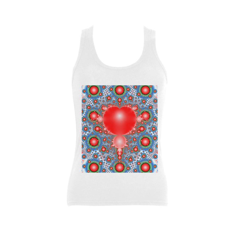 Polka dot - Dot Fractal - funny dots Women's Shoulder-Free Tank Top (Model T35)