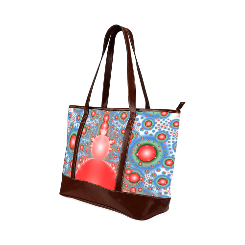 Polka dot - Dot Fractal - funny dots Tote Handbag (Model 1642)
