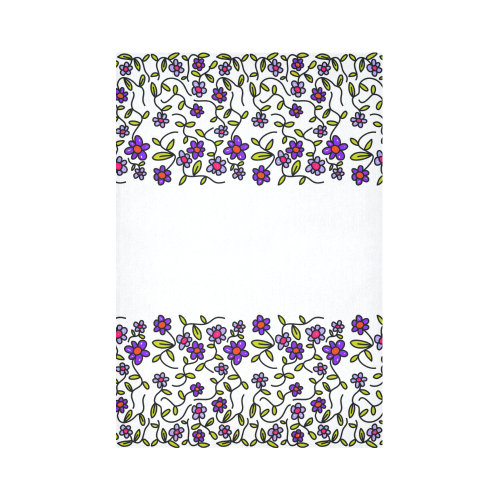 Floral Cotton Linen Wall Tapestry 60"x 90"