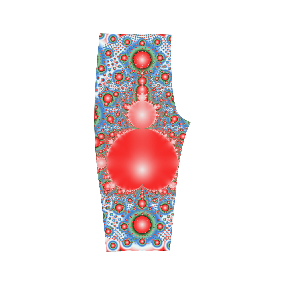 Polka dot - Dot Fractal - funny dots Hestia Cropped Leggings (Model L03)
