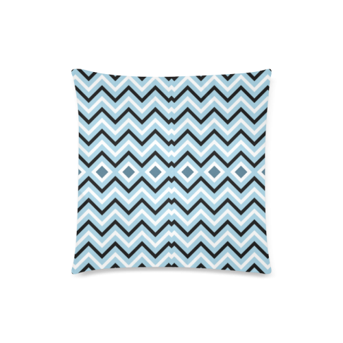 Lines Custom Zippered Pillow Case 18"x18"(Twin Sides)