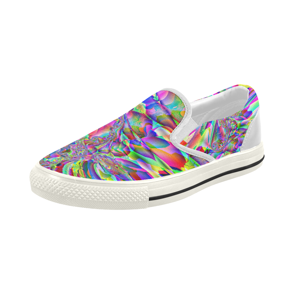 Abstractic by Martina Webster Women's Slip-on Canvas Shoes (Model 019)