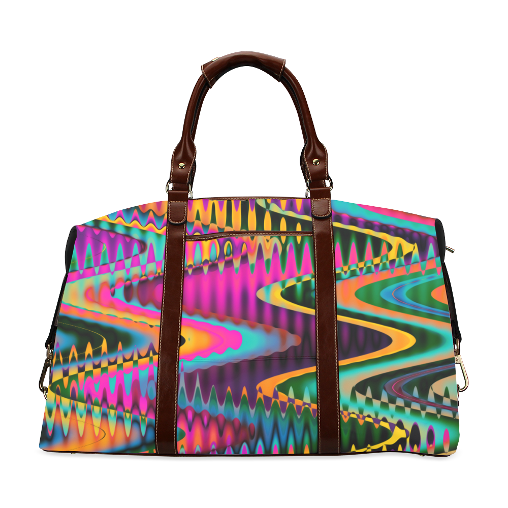 WAVES DISTORTION chevrons multicolored Classic Travel Bag (Model 1643)