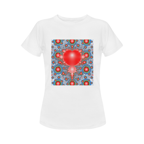 Polka Dot Fractal - funny dots Women's Classic T-Shirt (Model T17）