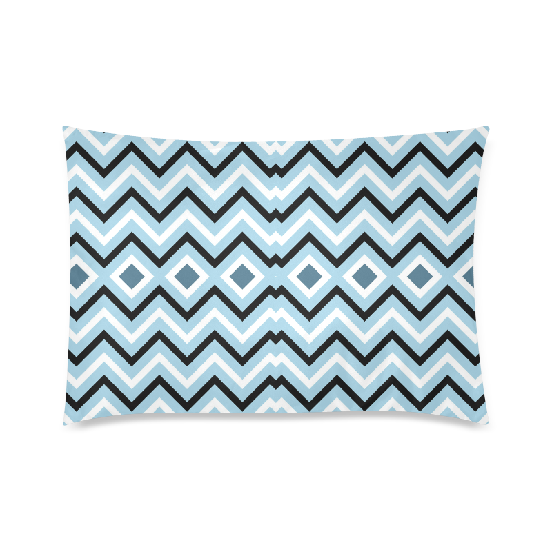 Lines Custom Zippered Pillow Case 20"x30"(Twin Sides)