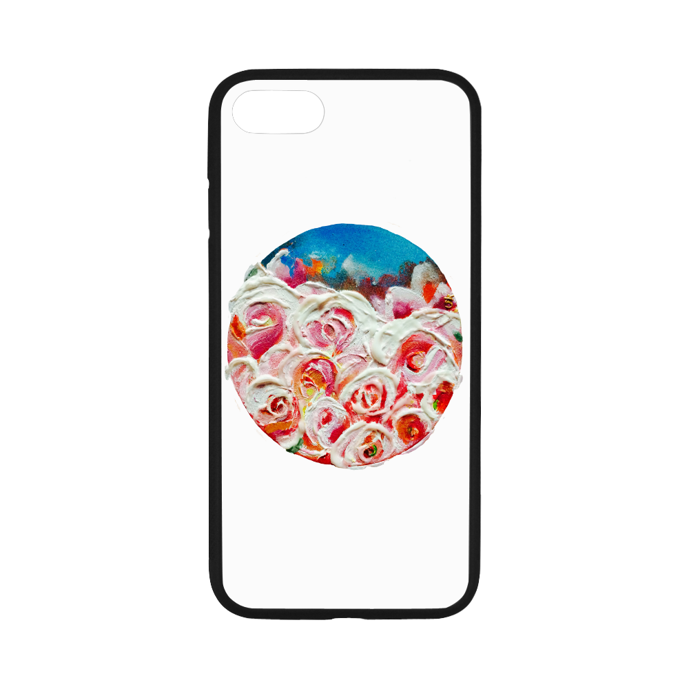 Roses on Fire Rubber Case for iPhone 7 4.7”