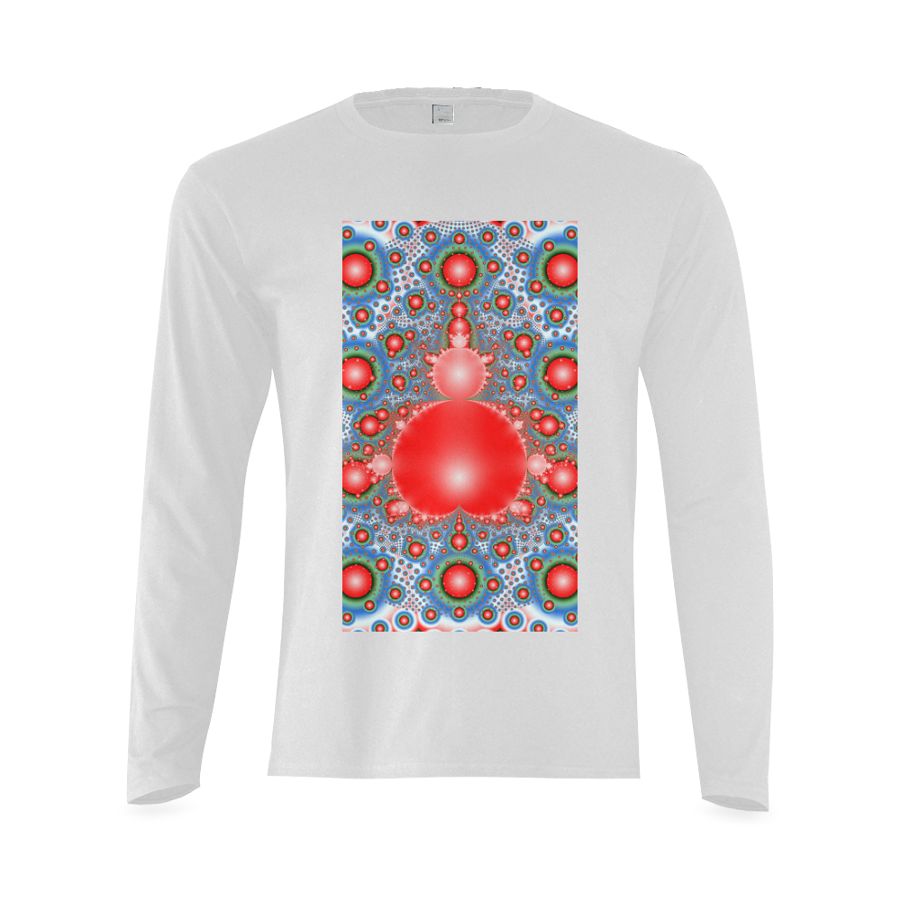Polka dot - Dot Fractal - funny dots Sunny Men's T-shirt (long-sleeve) (Model T08)