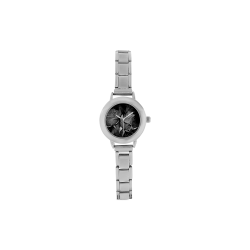 B&W Roses Women's Italian Charm Watch(Model 107)