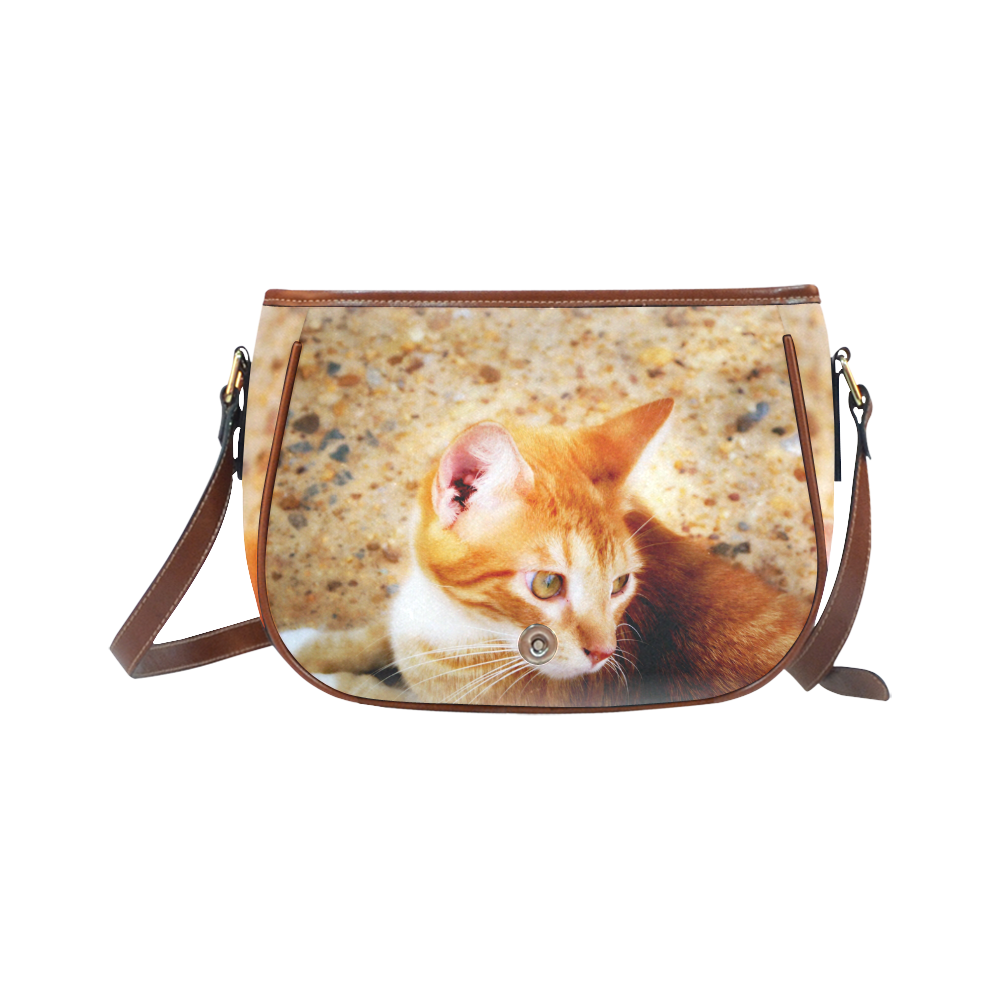 "A Smashing Punkin" Small Saddle Bag Saddle Bag/Small (Model 1649) Full Customization