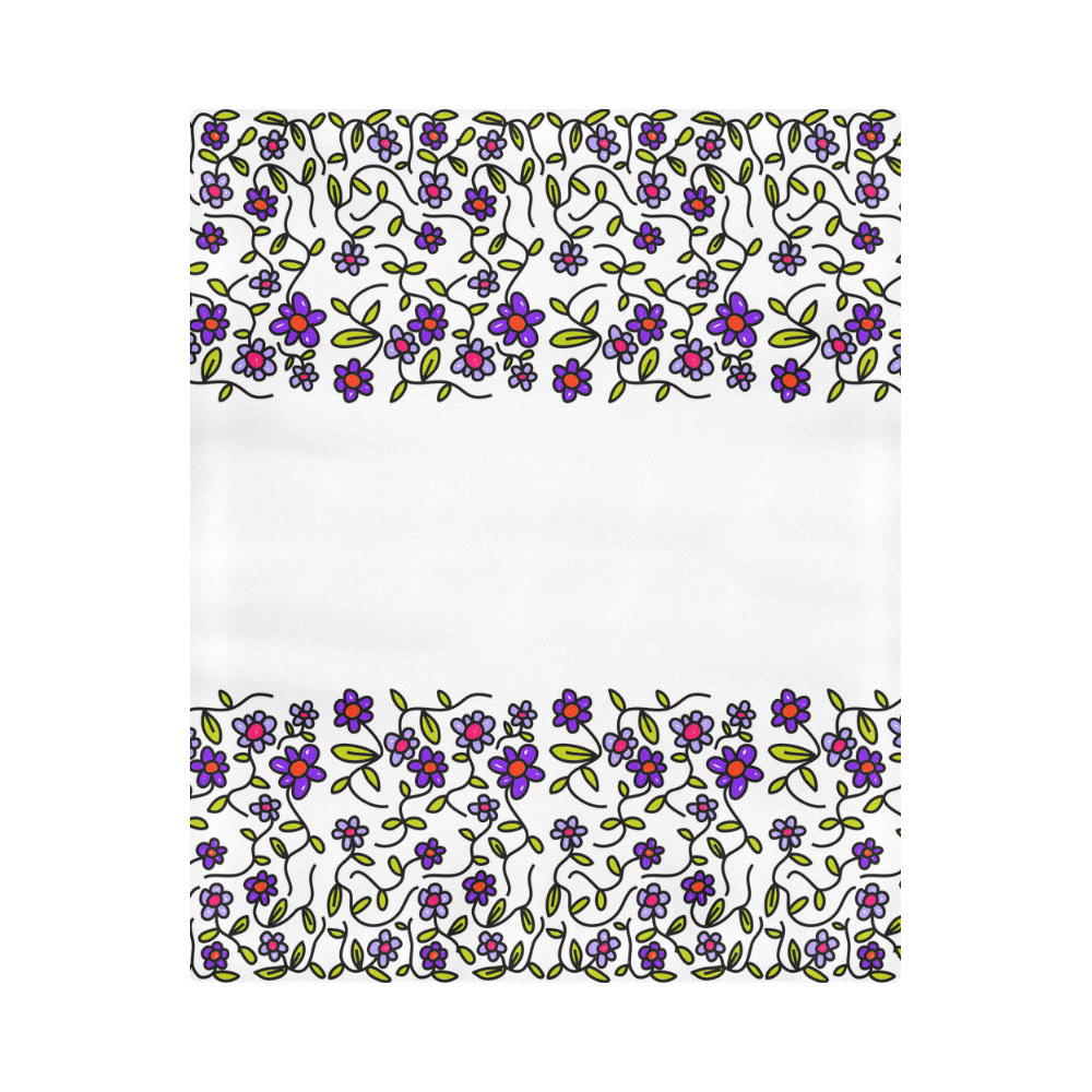 Floral Duvet Cover 86"x70" ( All-over-print)