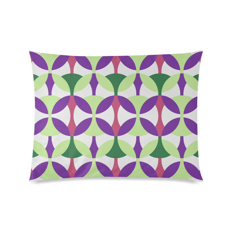Seventies Custom Zippered Pillow Case 20"x26"(Twin Sides)