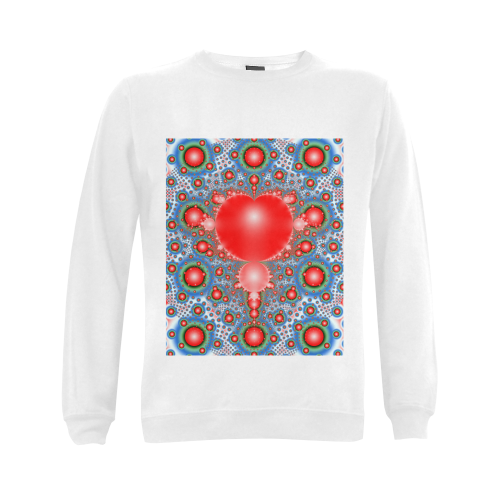 Polka dot - Dot Fractal - funny dots Gildan Crewneck Sweatshirt(NEW) (Model H01)