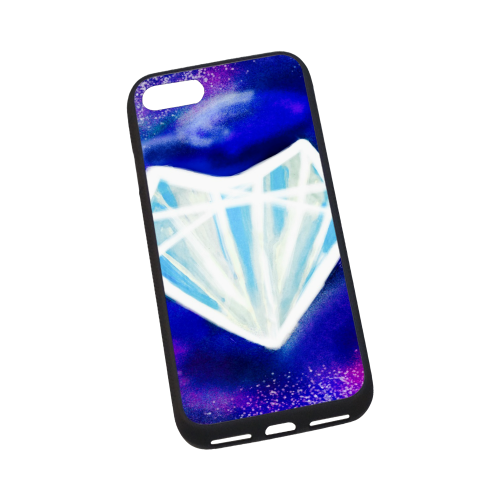Hearts or diamonds, I will take diamonds Rubber Case for iPhone 7 4.7”