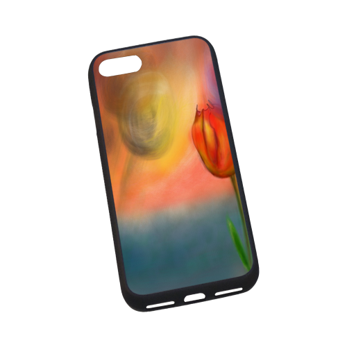 Peach Tulips Rubber Case for iPhone 7 4.7”