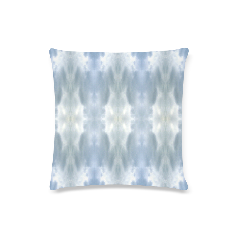Ice Crystals Abstract Pattern Custom Zippered Pillow Case 16"x16"(Twin Sides)