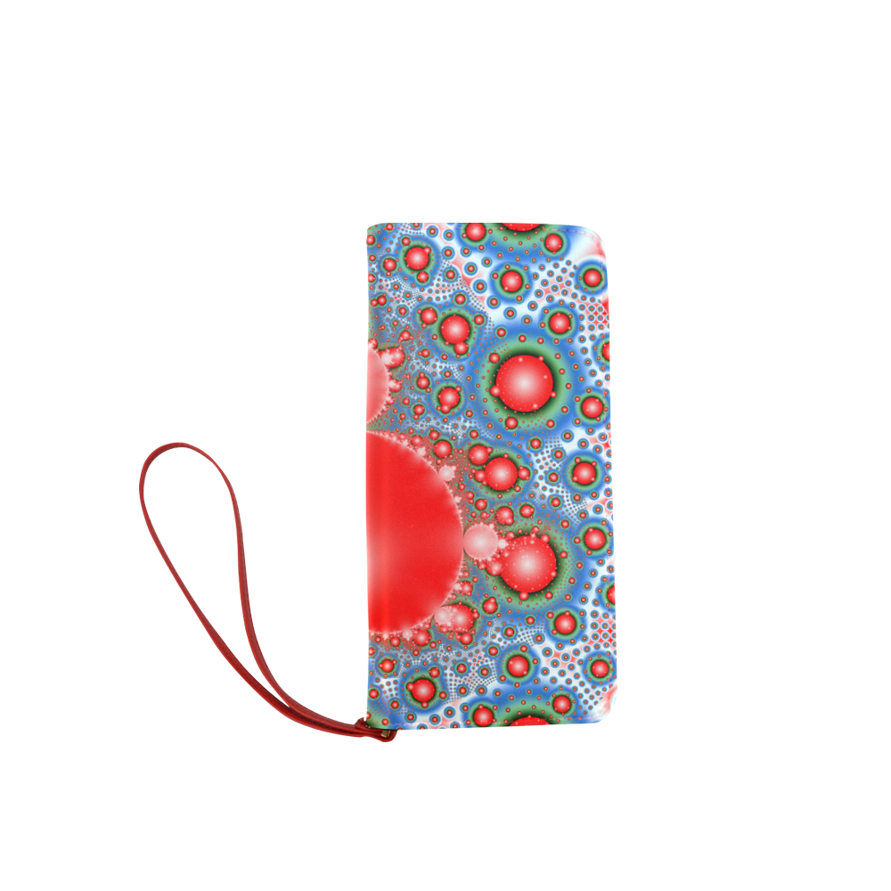 Polka dot - Dot Fractal - funny dots Women's Clutch Wallet (Model 1637)