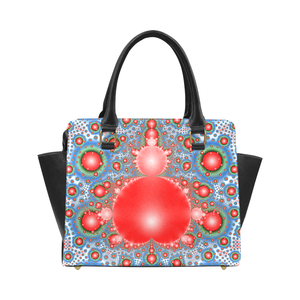 Polka dot - Dot Fractal - funny dots Classic Shoulder Handbag (Model 1653)