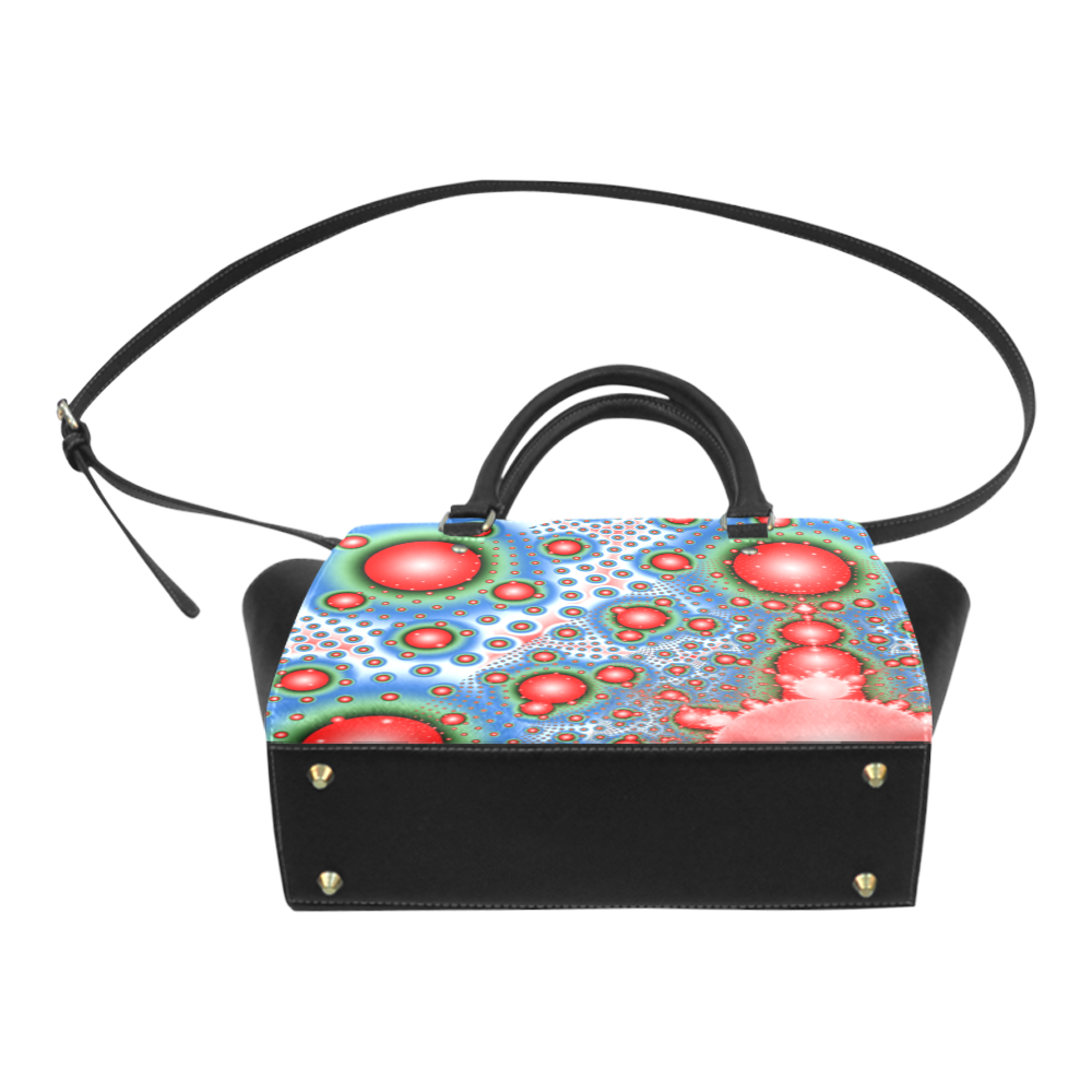 Polka dot - Dot Fractal - funny dots Classic Shoulder Handbag (Model 1653)