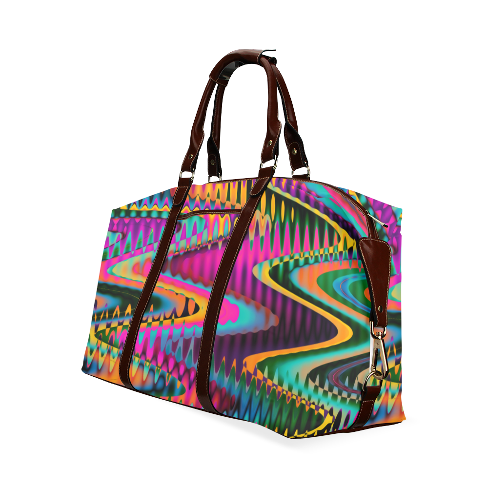 WAVES DISTORTION chevrons multicolored Classic Travel Bag (Model 1643)