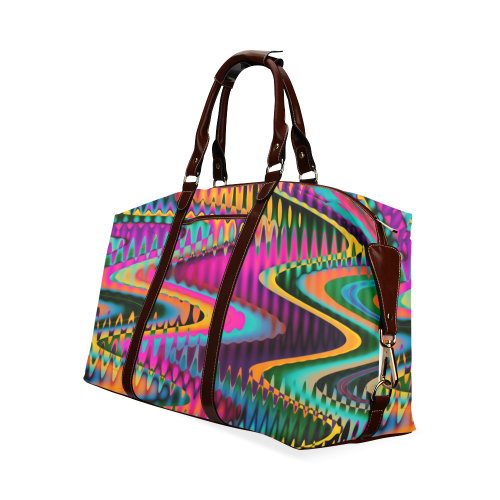 WAVES DISTORTION chevrons multicolored Classic Travel Bag (Model 1643)