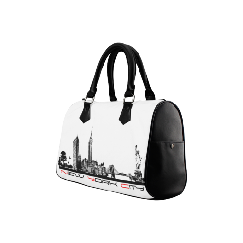 New York City skyline 6 Boston Handbag (Model 1621)