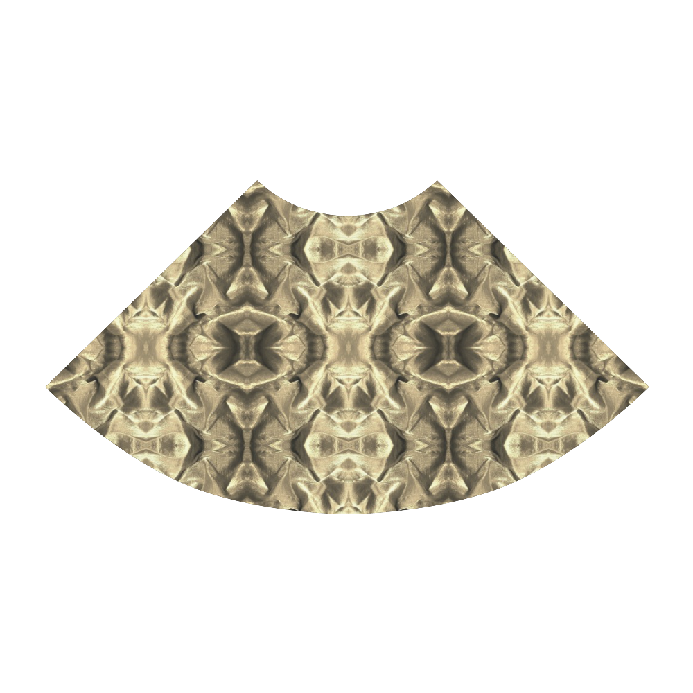 Gold Fabric Pattern Design Atalanta Sundress (Model D04)