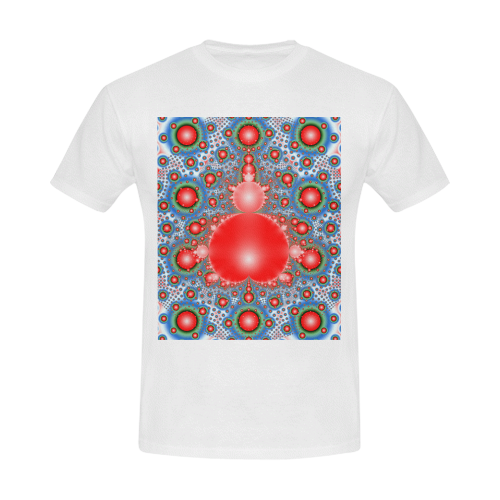 Polka dot - Dot Fractal - funny dots Men's Slim Fit T-shirt (Model T13)